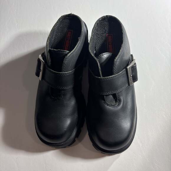 Vintage Harley Davidson clogs 🏍 Goth like with... - Picture 1 of 9